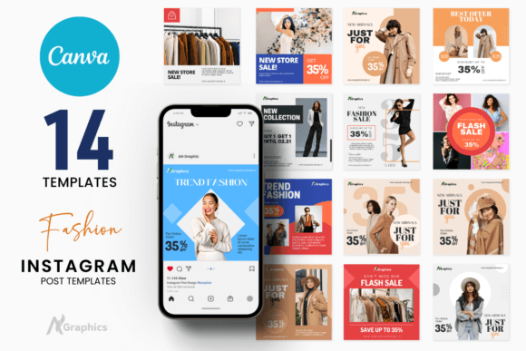 14 New Fashion Instagram Post Templates for Your Brand