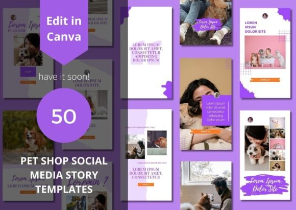 50 Pet Shop Social Media Story Templates for Engagement