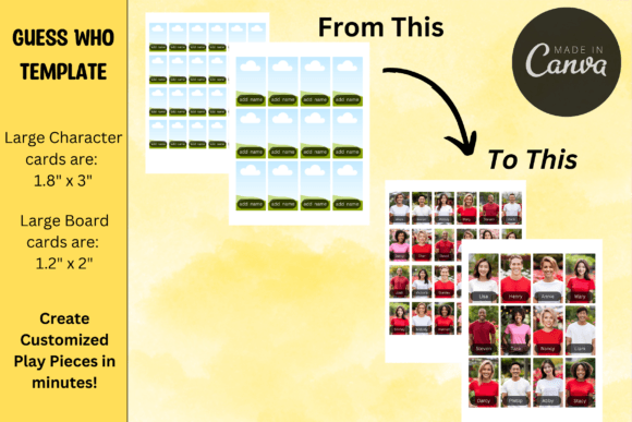 Create Your Own Customized Guess Who Game Cards with Canva