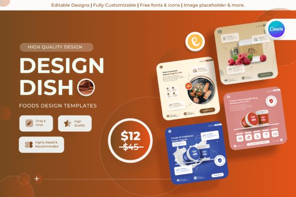 Design Dish - Food Canva Templates for Appetizing Brands