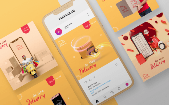 Elevate Your Brand with Social Media Templates-Delivery-App-017-