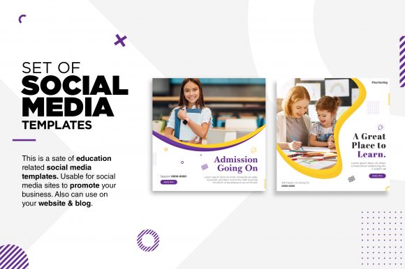 Elevate Your Online Presence: Educational Social Media Templates