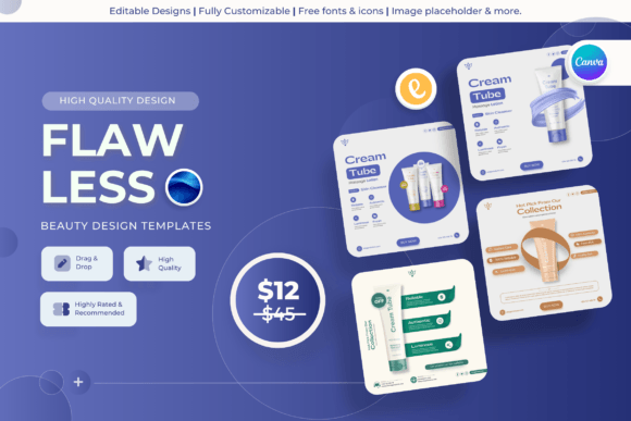 Flawless - Beauty Canva Templates: Elevate Your Brand's Visual Story