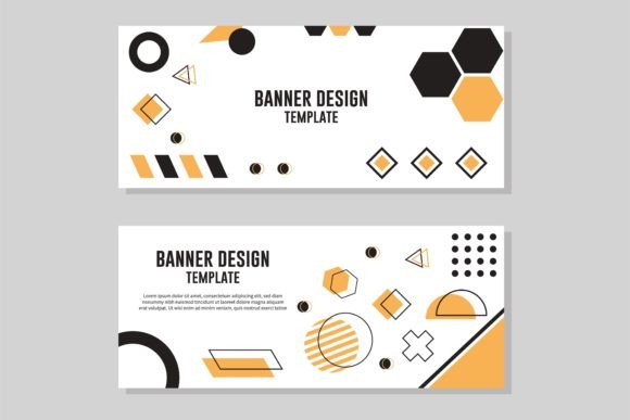 Geometric Banner Templates: Clean Design for Modern Brands