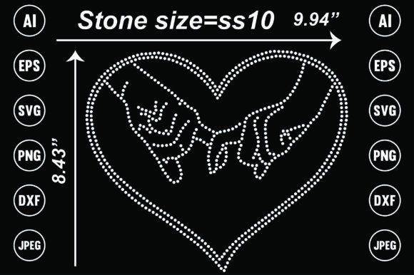 Love Rhinestone Templates Design: Instant Sparkle for Creators
