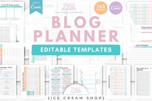 Manage Your Blog Like a Pro with Blog Planner Canva Templates
