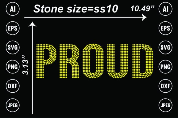 Proud Rhinestone Templates Design: Creative Sparkle for Your Projects