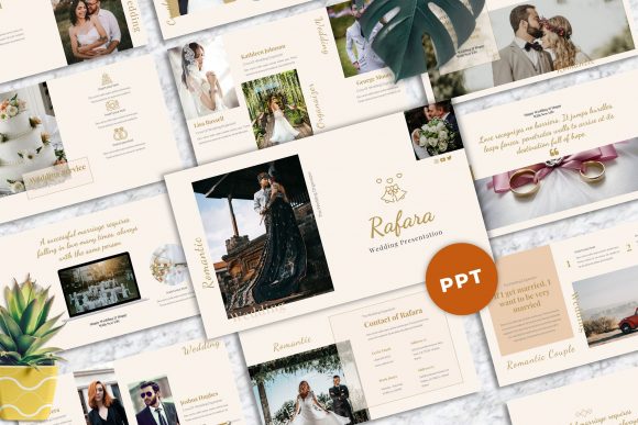 Rafara Wedding PowerPoint Templates: A Complete Design Toolkit