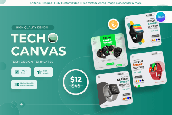 Tech Canvas: Modern Canva Templates for Your Brand